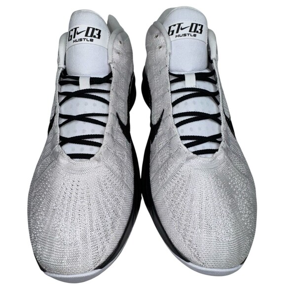 Nike Air Zoom GT Hustle 3 TB Promo Size 19 White Black Sneakers Basketball New - Picture 5 of 10